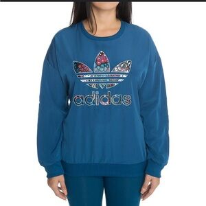 Adidas Women's Teal Trefoil Hoodie